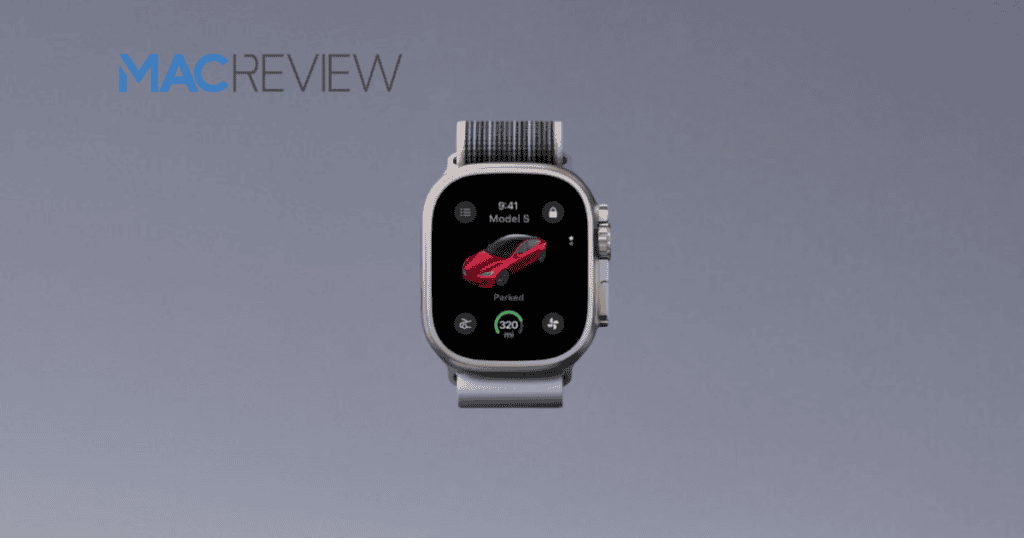 Tesla App on Apple Watch Ultra